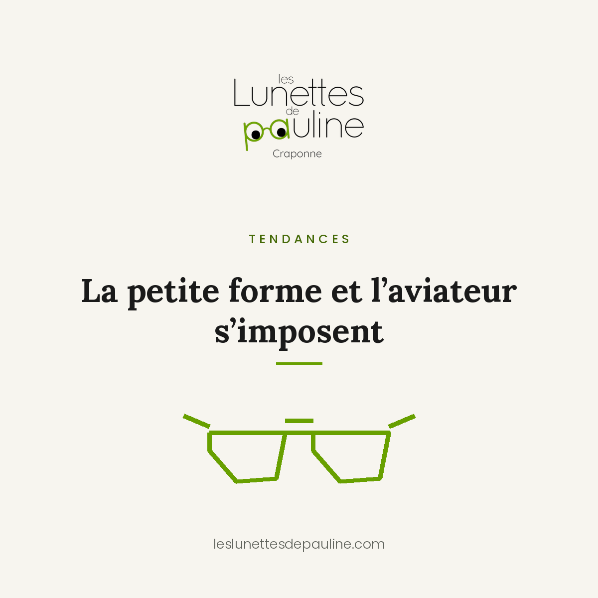 Tendances lunettes de soleil 2026, illustration d'une monture aviateur à double pont, Les Lunettes de Pauline
