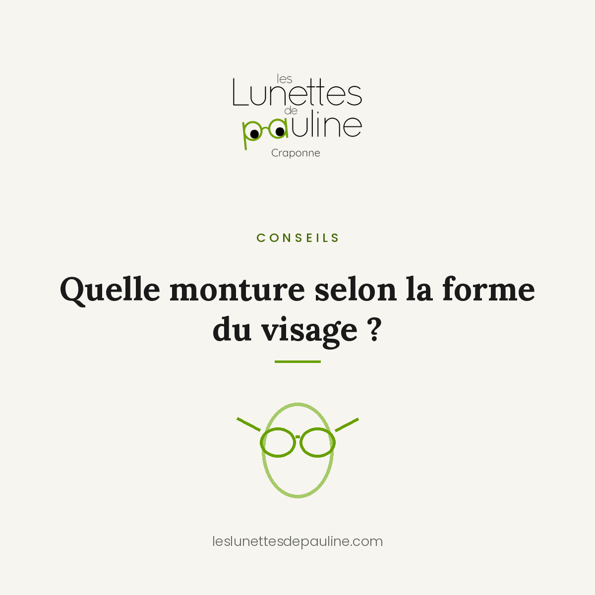 Quelle monture choisir selon la forme de son visage, illustration d'un visage portant une paire de lunettes
