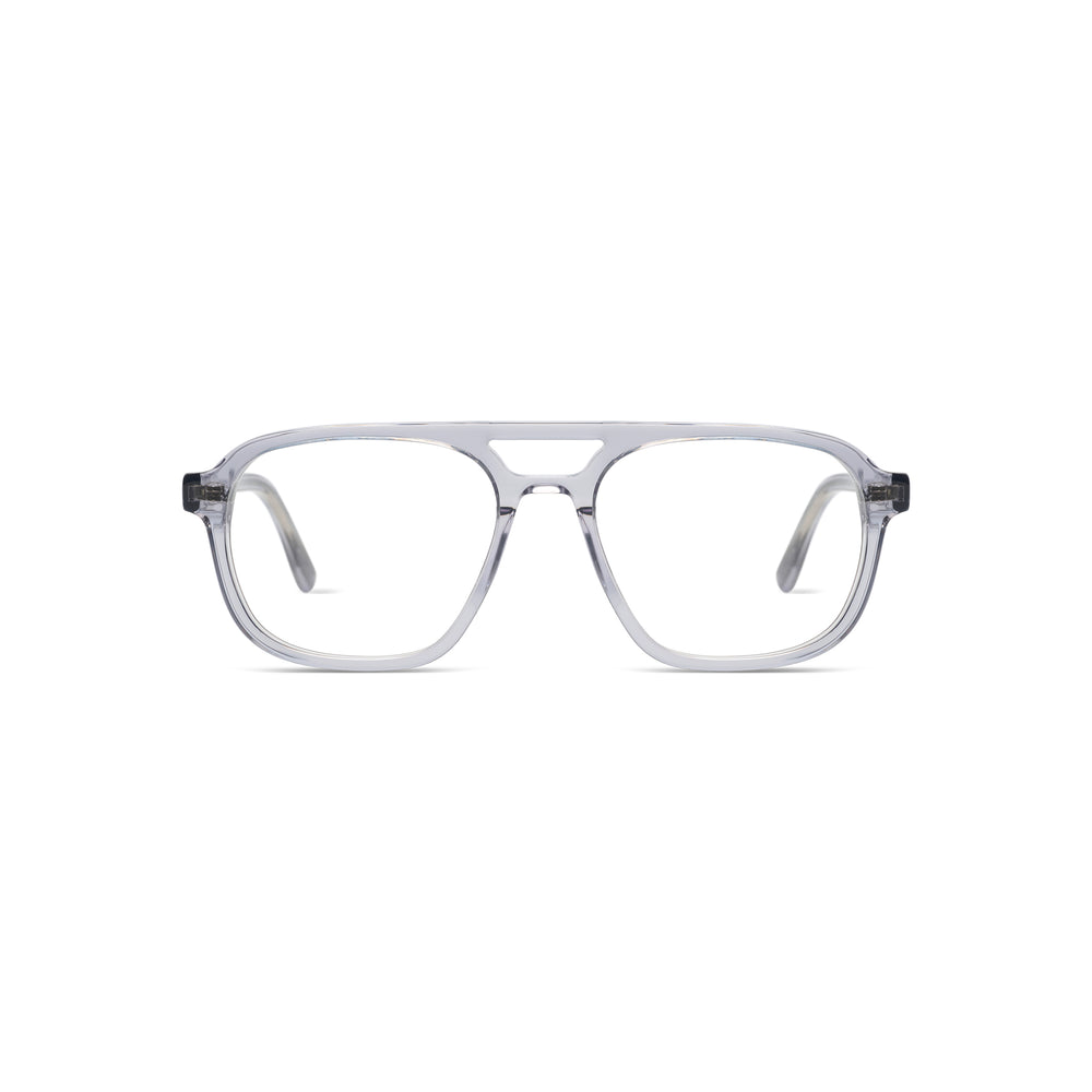 Komono Charlie Gris Cristal Shadow de face - Les Lunettes de Pauline