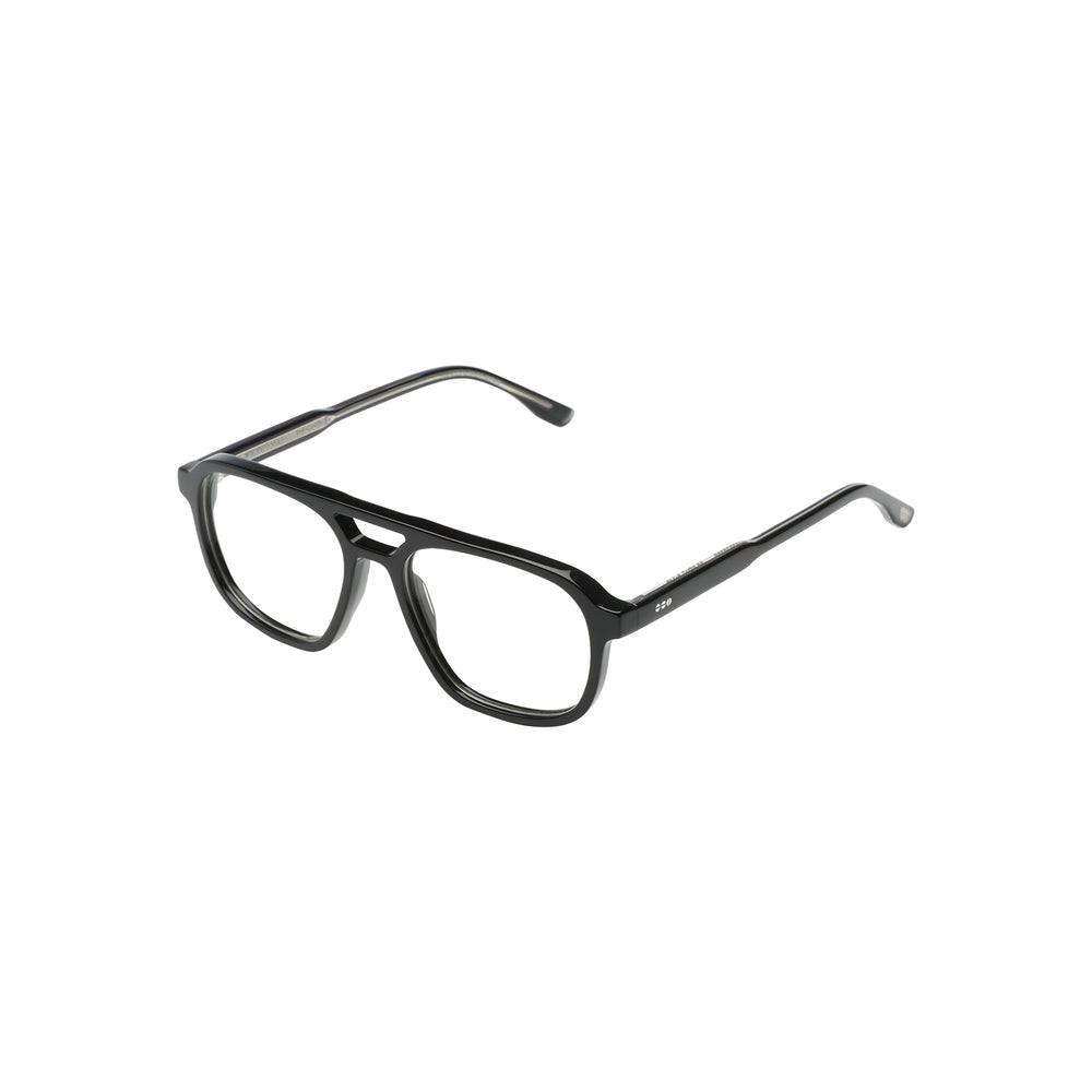 Komono Charlie Noir Black Rain de profil - Les Lunettes de Pauline