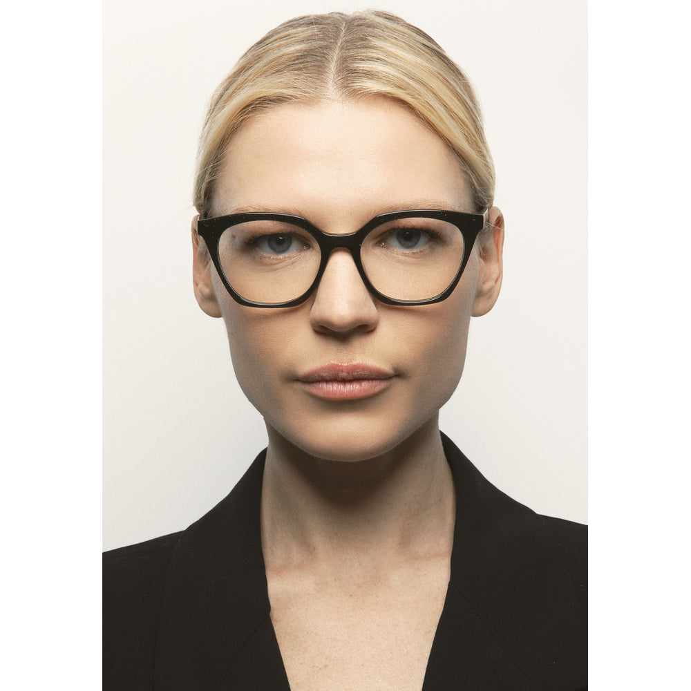Kaleos Winner Noir Pailleté 01 portée - Les Lunettes de Pauline