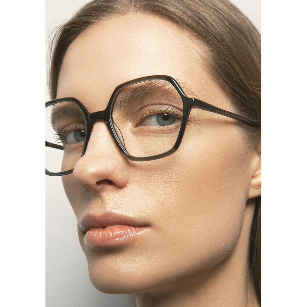 Kaleos Lynch Kaki Cristal 04 portée, trois-quarts - Les Lunettes de Pauline