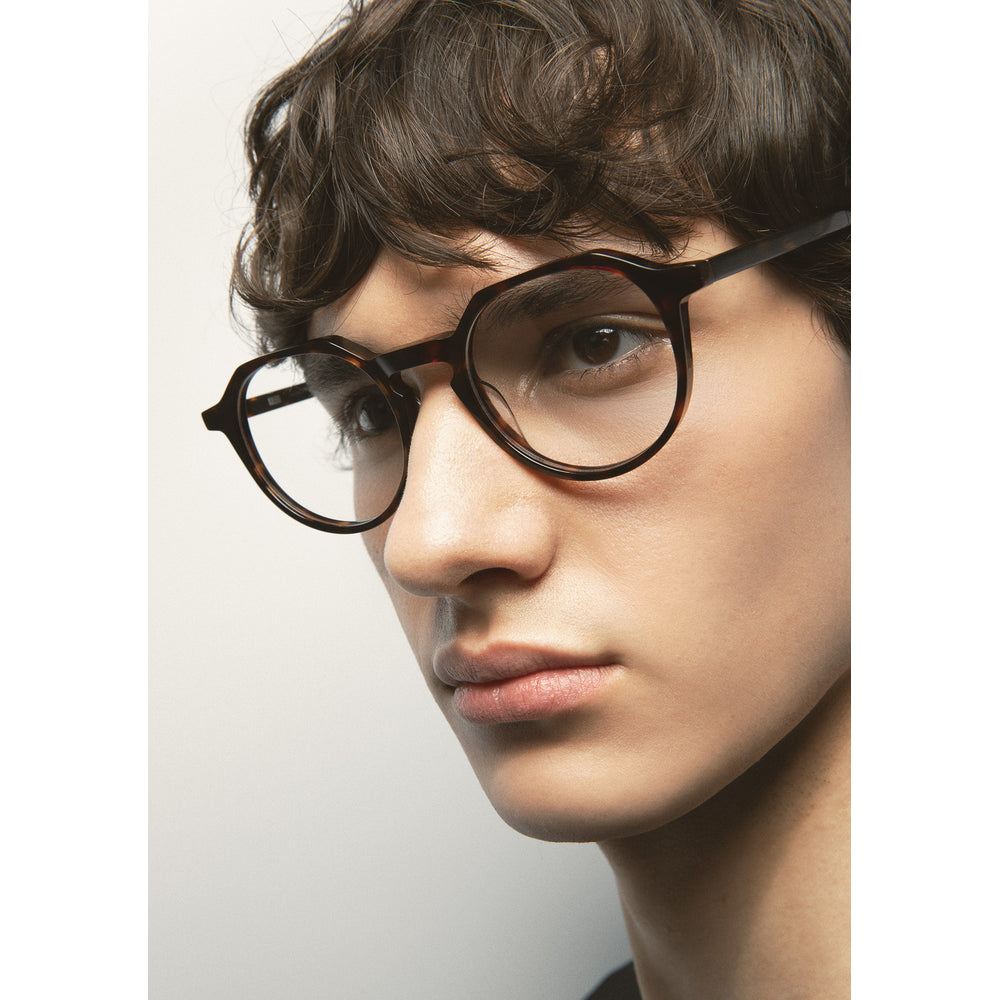 Kaleos Berkus L Havane Foncé 02 portée, détail - Les Lunettes de Pauline