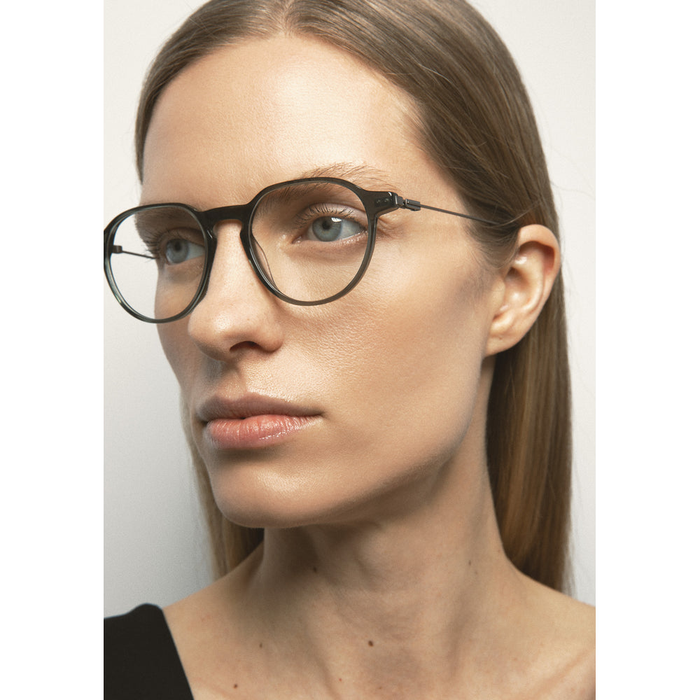 Kaleos Harper M Kaki Cristal 04 portée, trois-quarts - Les Lunettes de Pauline