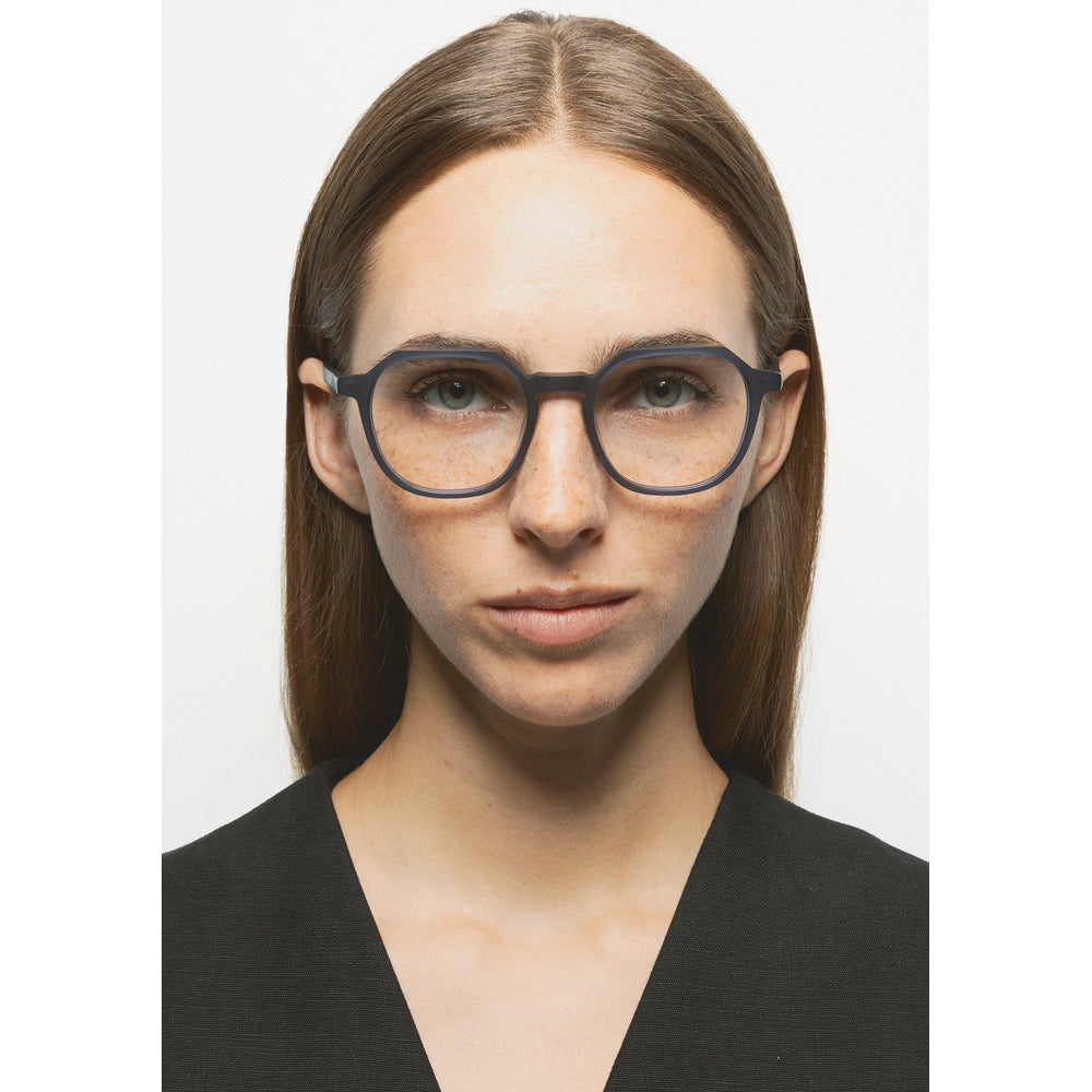 Kaleos Delacorte M Bleu Marine Cristal Mat 03 portée - Les Lunettes de Pauline