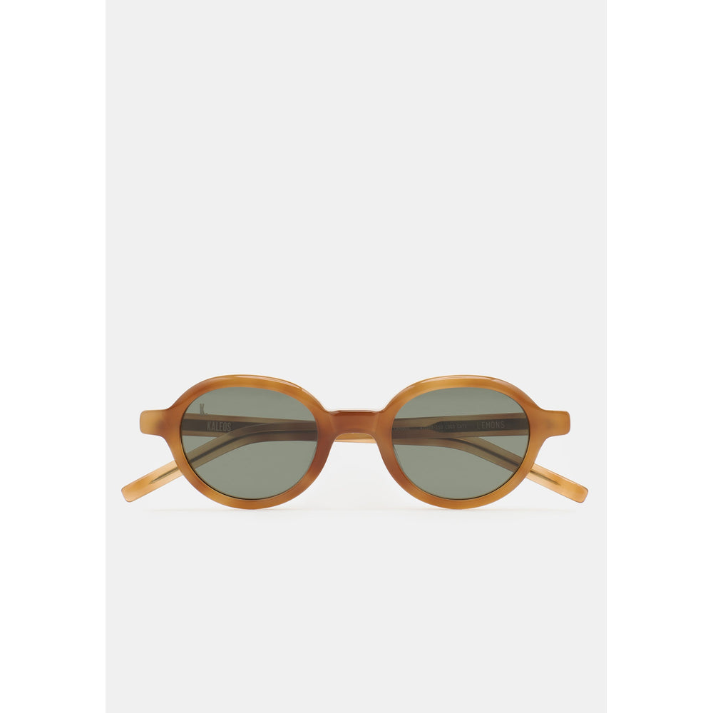 Kaleos Lemons Havane Ambré Minéral 03 de face - Les Lunettes de Pauline