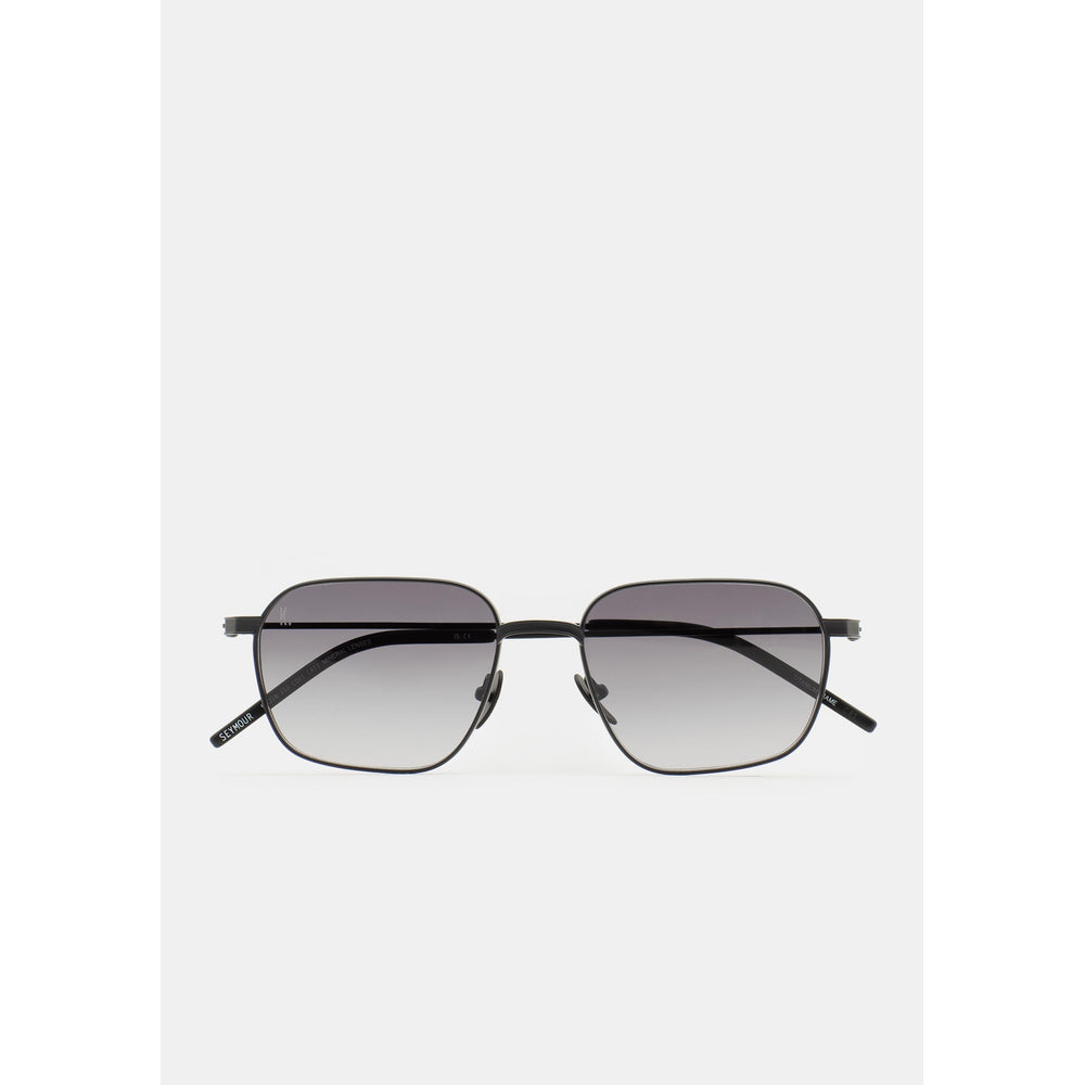 Kaleos Seymour Titane Noir Mat 01 de face - Les Lunettes de Pauline