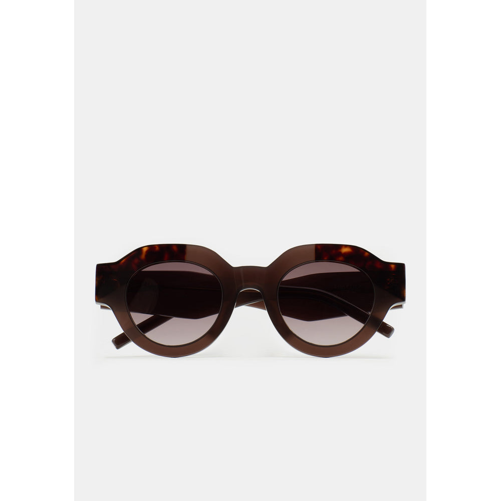 Kaleos Travers Marron Laiteux 02 de face - Les Lunettes de Pauline