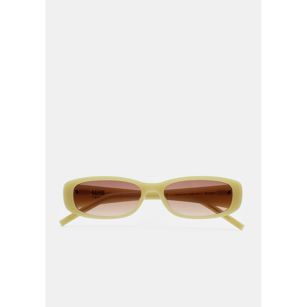 Kaleos Minx Vert Citron Laiteux 04 de face - Les Lunettes de Pauline