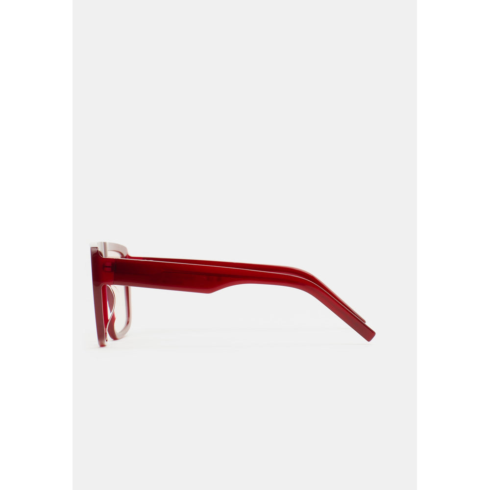 Kaleos Bender Cerise Laiteux 05 vue de profil - Les Lunettes de Pauline