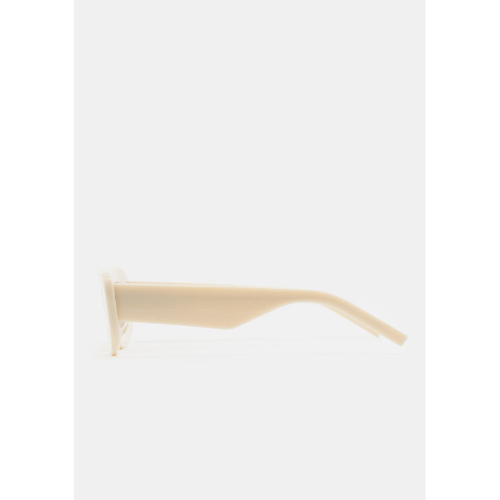 Kaleos Eluard Blanc Cassé Photochromique 03 vue de profil - Les Lunettes de Pauline