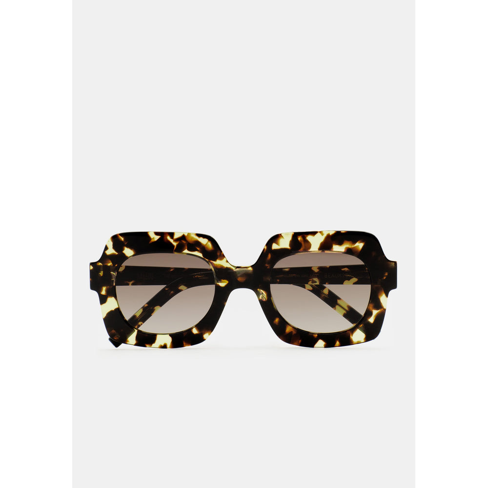 Kaleos Beaumier Havane Moucheté 02 de face - Les Lunettes de Pauline