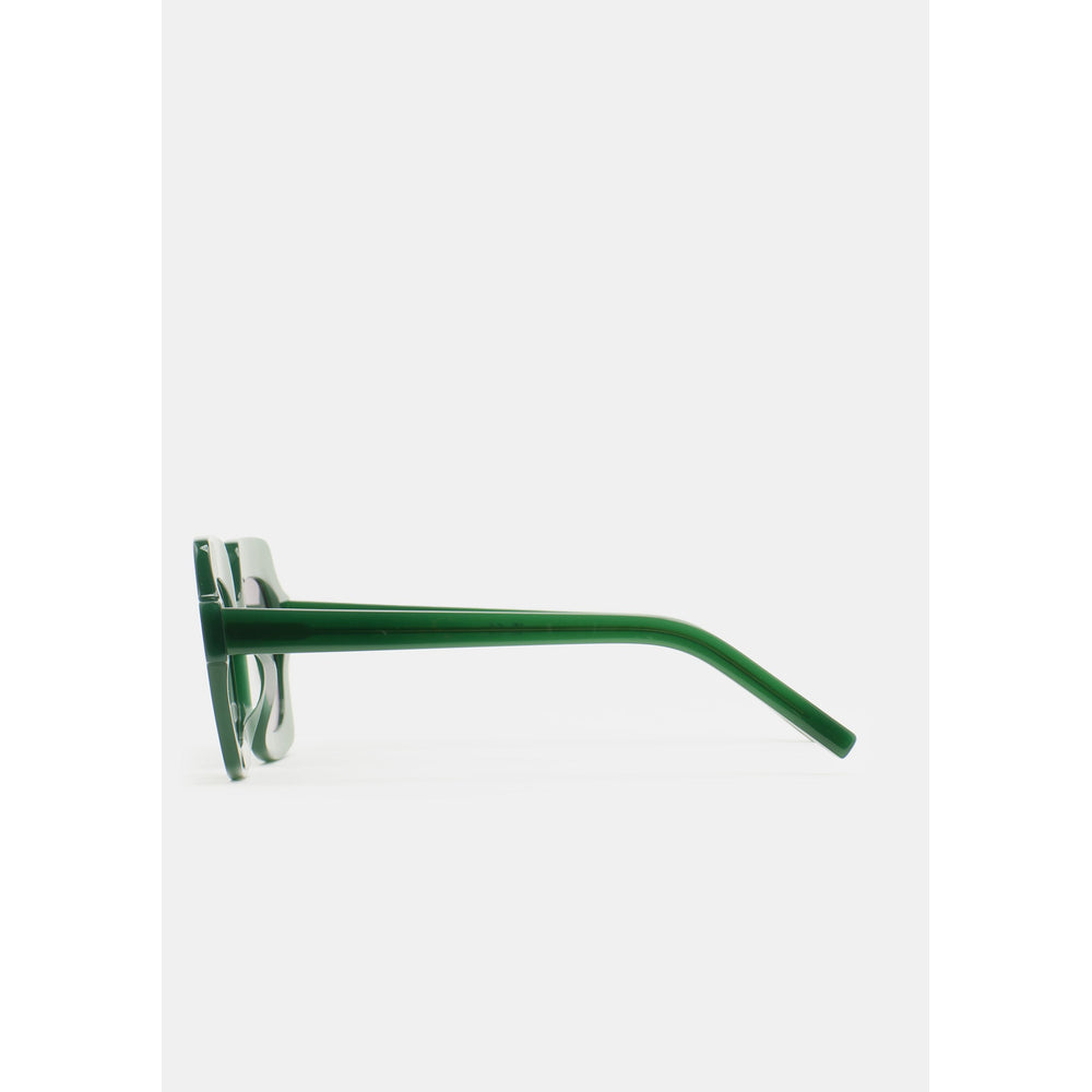 Kaleos Beaumier Vert Laiteux 03 vue de profil - Les Lunettes de Pauline