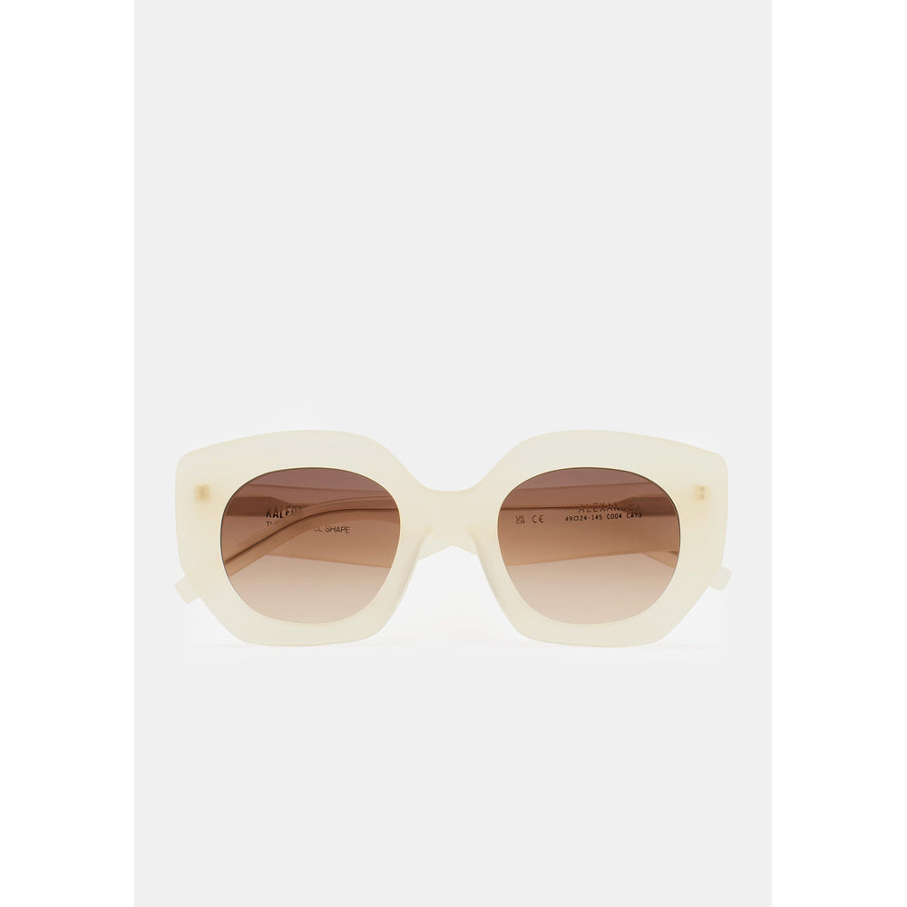 Kaleos Alexander Blanc Cassé Laiteux 04 de face - Les Lunettes de Pauline