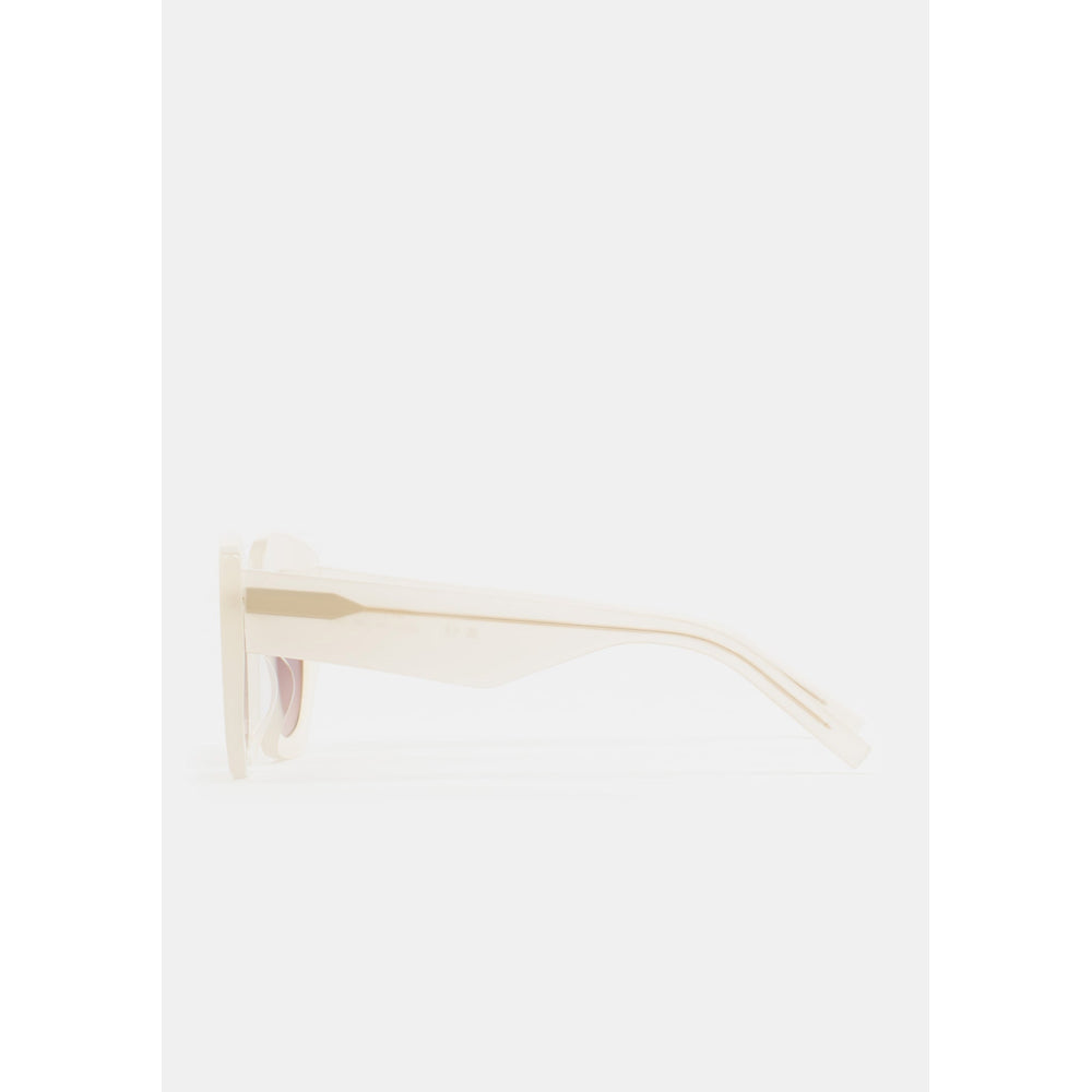 Kaleos Alexander Blanc Cassé Laiteux 04 vue de profil - Les Lunettes de Pauline