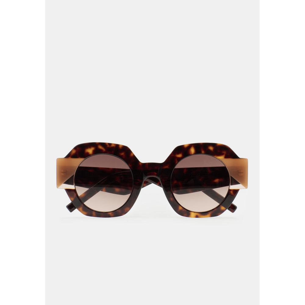 Kaleos Gun Havane Foncé 02 de face - Les Lunettes de Pauline