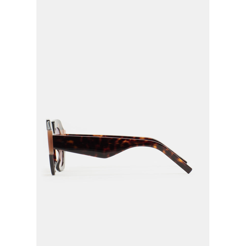 Kaleos Gun Havane Foncé 02 vue de profil - Les Lunettes de Pauline