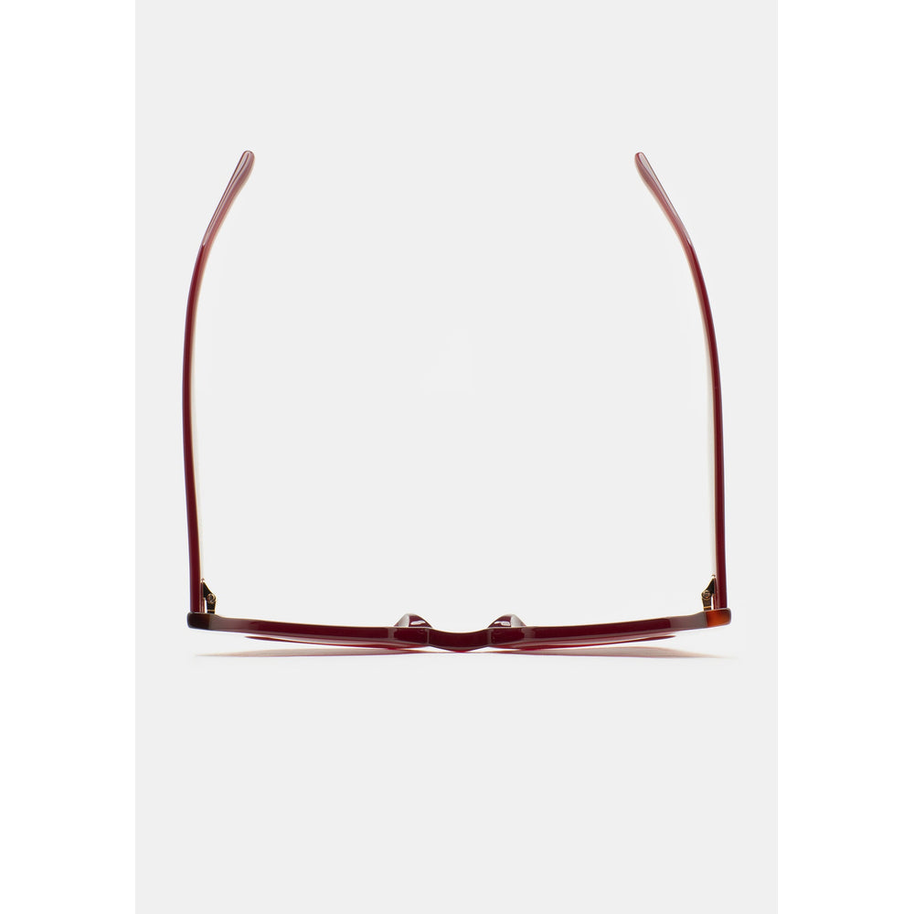Kaleos Gun Cerise Laiteux 03 vue de dessus - Les Lunettes de Pauline