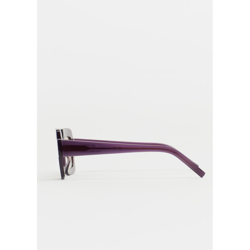 Kaleos Nelson Violet Laiteux Photochromique 05 vue de profil - Les Lunettes de Pauline