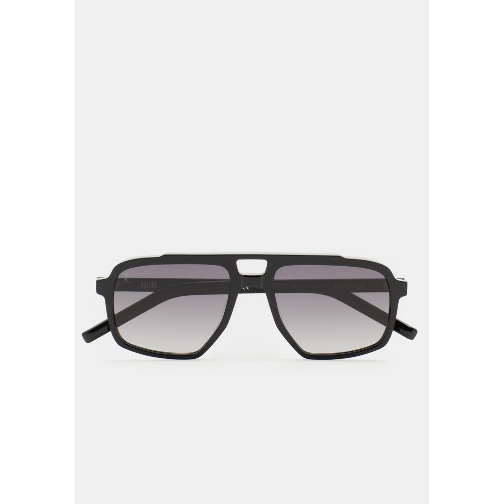 Kaleos Cervantes Noir 01 de face - Les Lunettes de Pauline