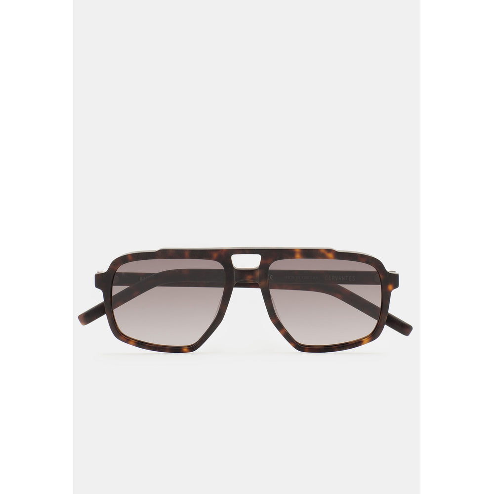 Kaleos Cervantes Havane Foncé Mat 02 de face - Les Lunettes de Pauline