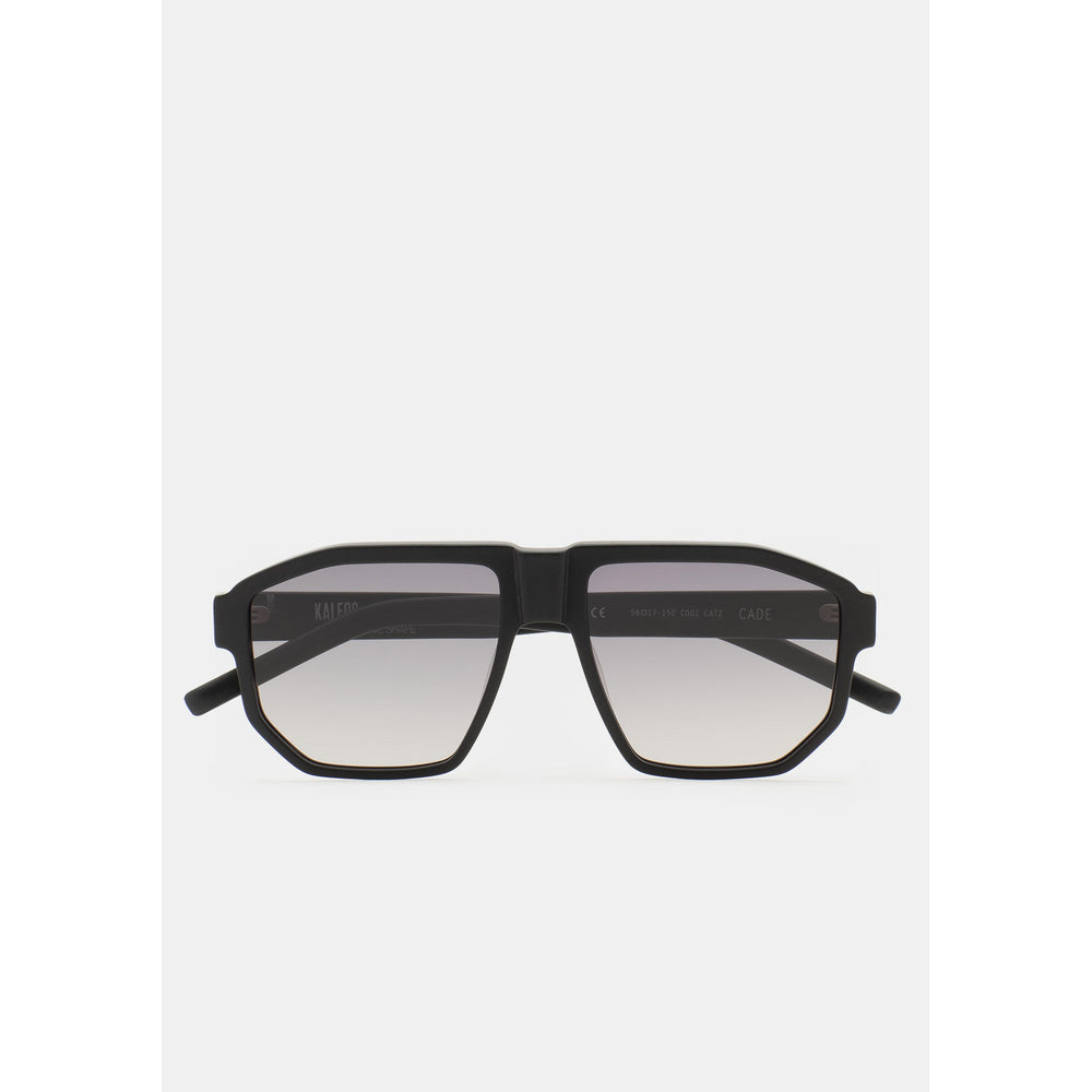 Kaleos Cade Noir Mat 01 de face - Les Lunettes de Pauline