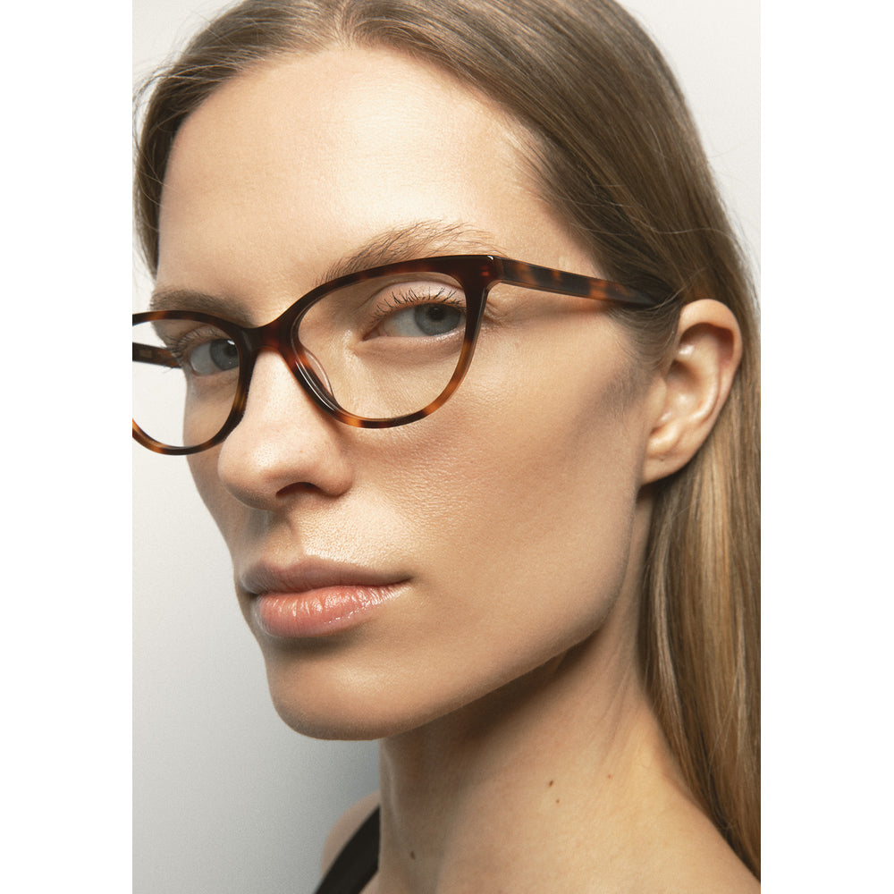 Kaleos Staples Havane 02 portée, trois-quarts - Les Lunettes de Pauline