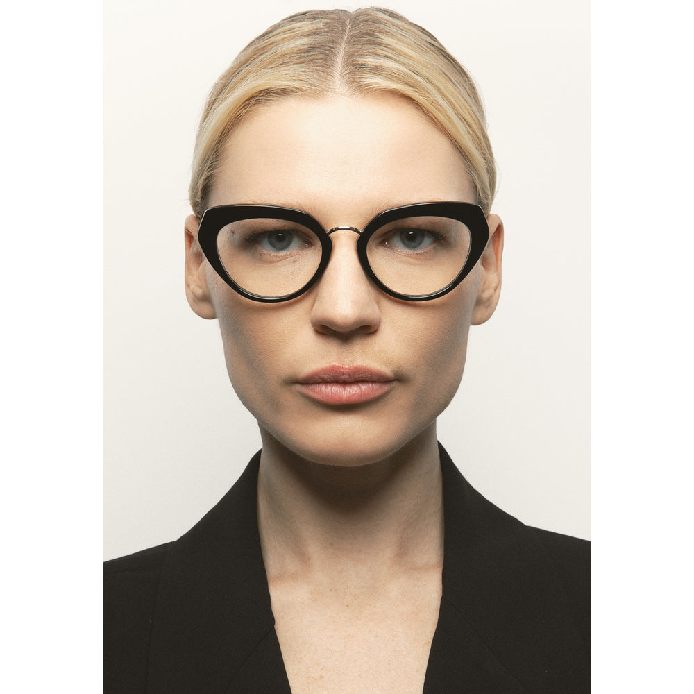 Kaleos Kostich Noir 01 portée - Les Lunettes de Pauline