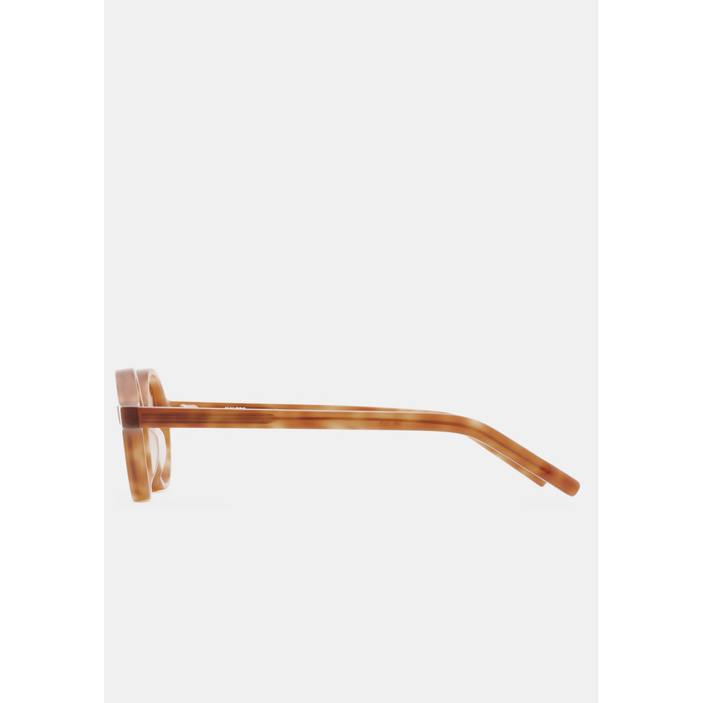 Kaleos Higgins Havane Ambré Mat 04 vue de profil - Les Lunettes de Pauline
