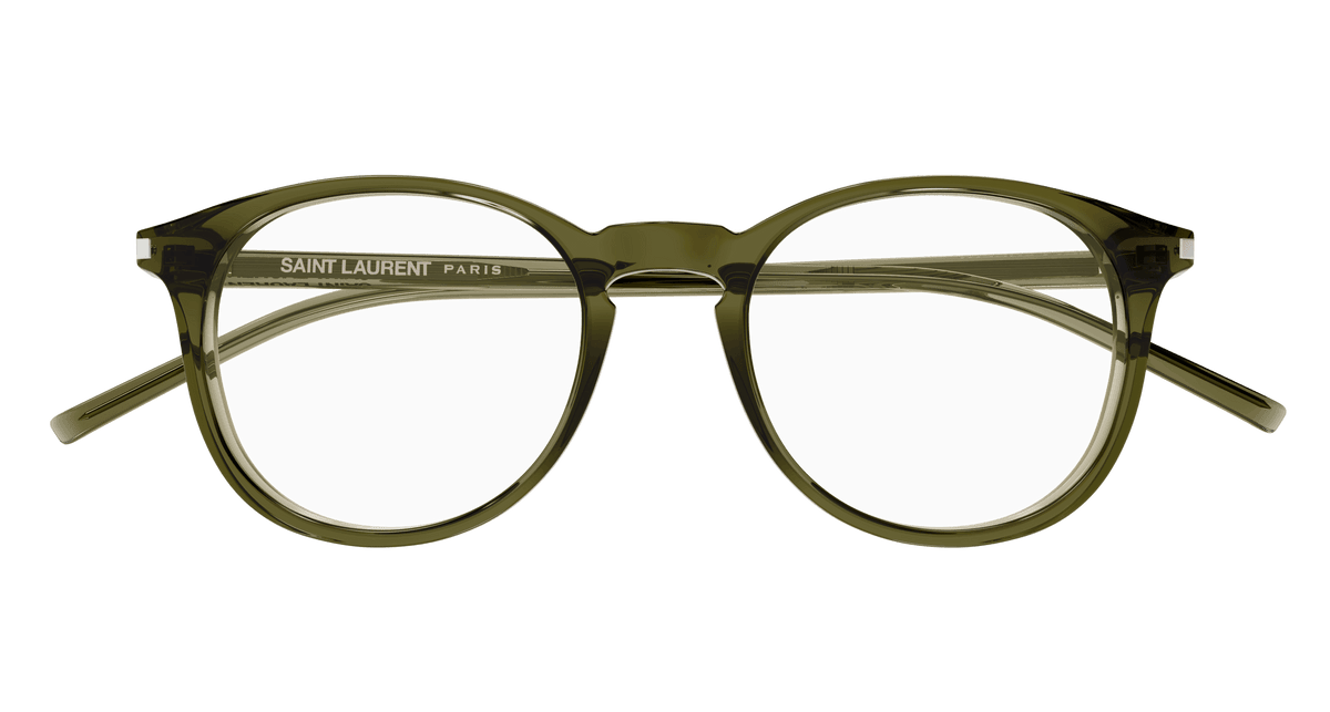 Saint Laurent Corner Angle SL 106 Vert 014 de face - Les Lunettes de Pauline
