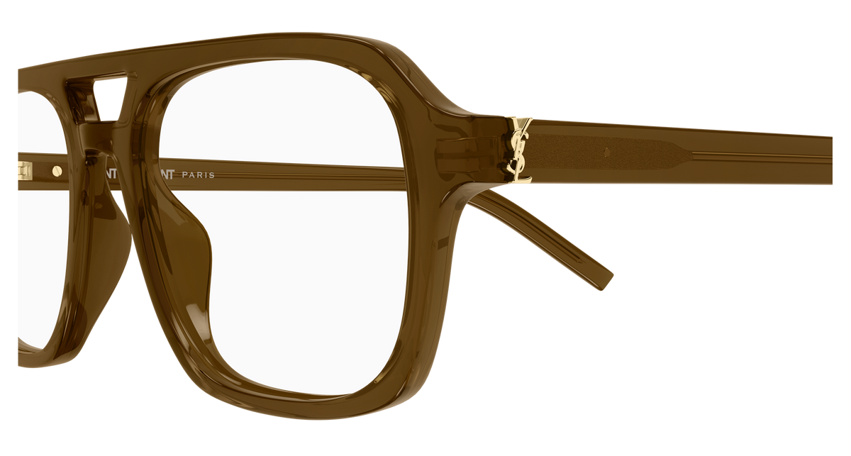 Saint Laurent Monogram SL M179 Brun 005 vue de profil - Les Lunettes de Pauline