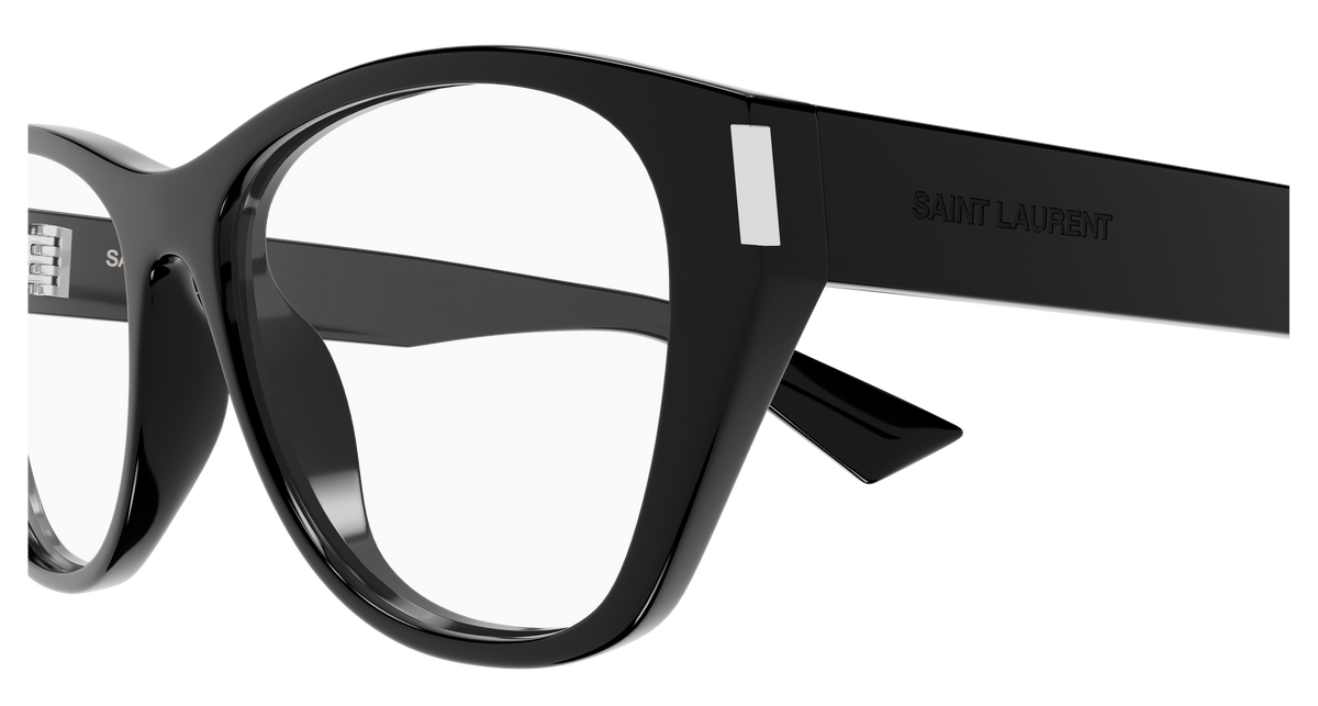 Saint Laurent Corner Angle SL 929 Noir 001 vue de profil - Les Lunettes de Pauline