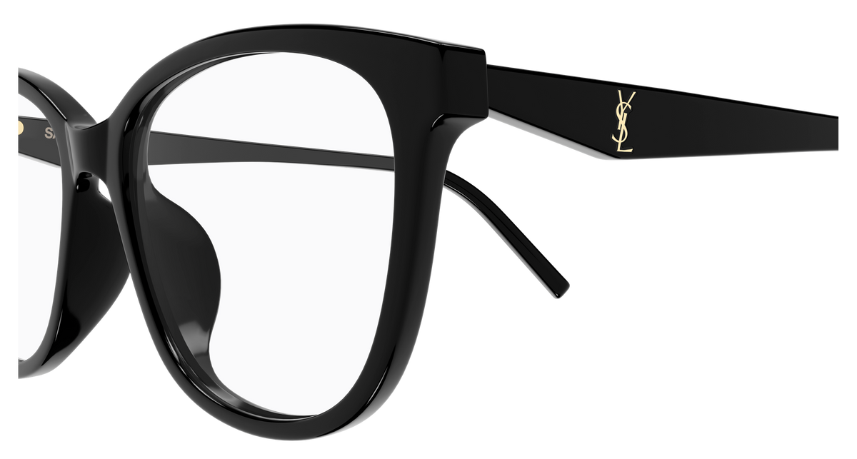 Saint Laurent Monogram SL M187/F Noir 001 vue de profil - Les Lunettes de Pauline