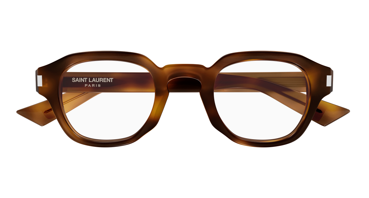 Saint Laurent Corner Angle SL 946 OPT Havane 002 de face - Les Lunettes de Pauline