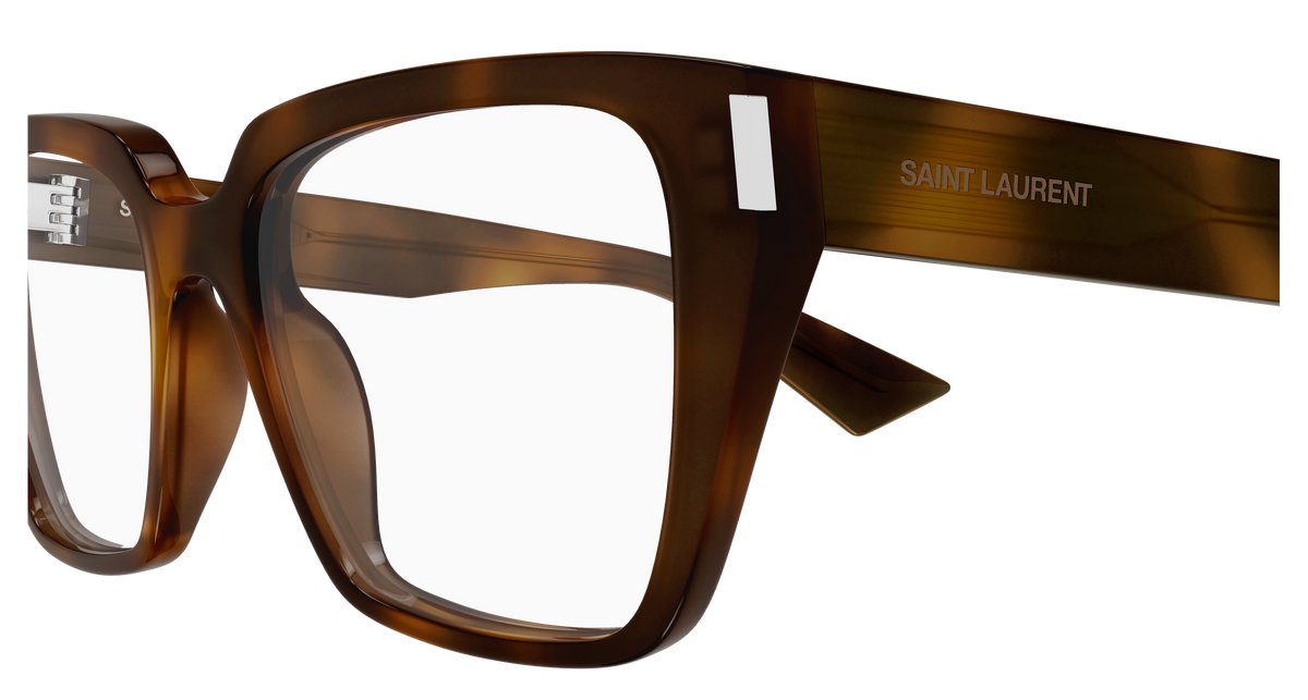 Saint Laurent Corner Angle SL 930 Havane 002 vue de profil - Les Lunettes de Pauline