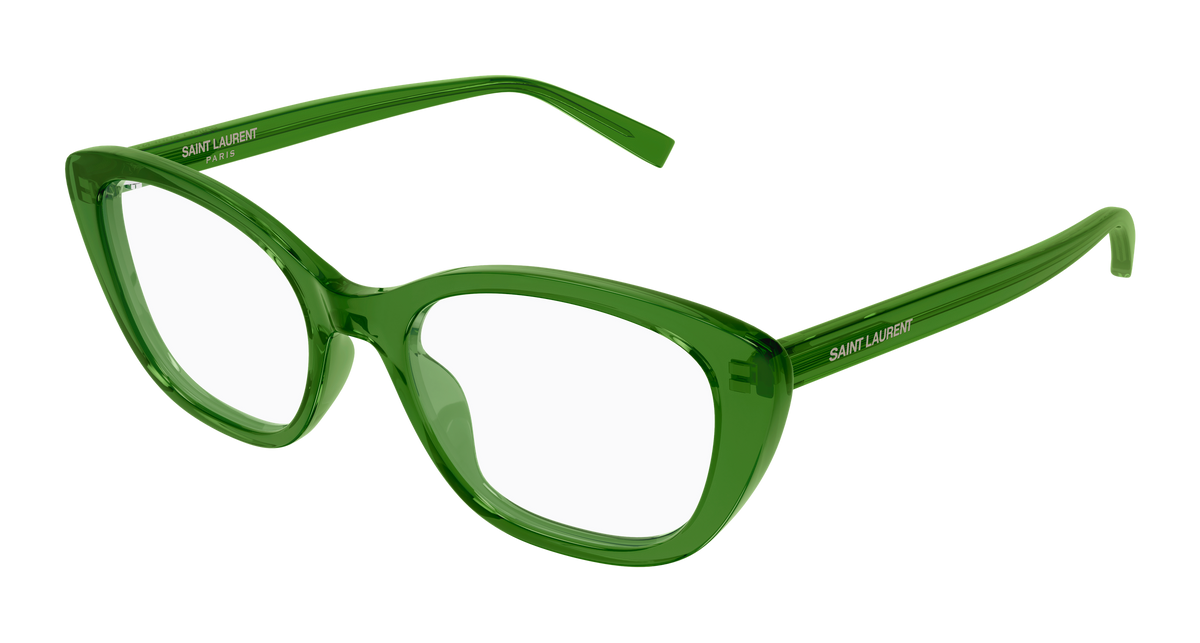 Saint Laurent SL Logo SL 945 Vert 004 vue trois-quarts - Les Lunettes de Pauline