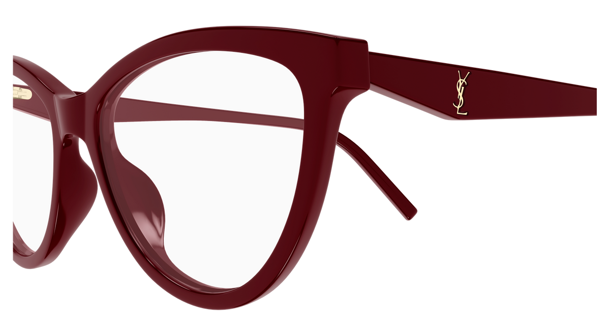 Saint Laurent Monogram SL M185 Rouge 005 vue de profil - Les Lunettes de Pauline