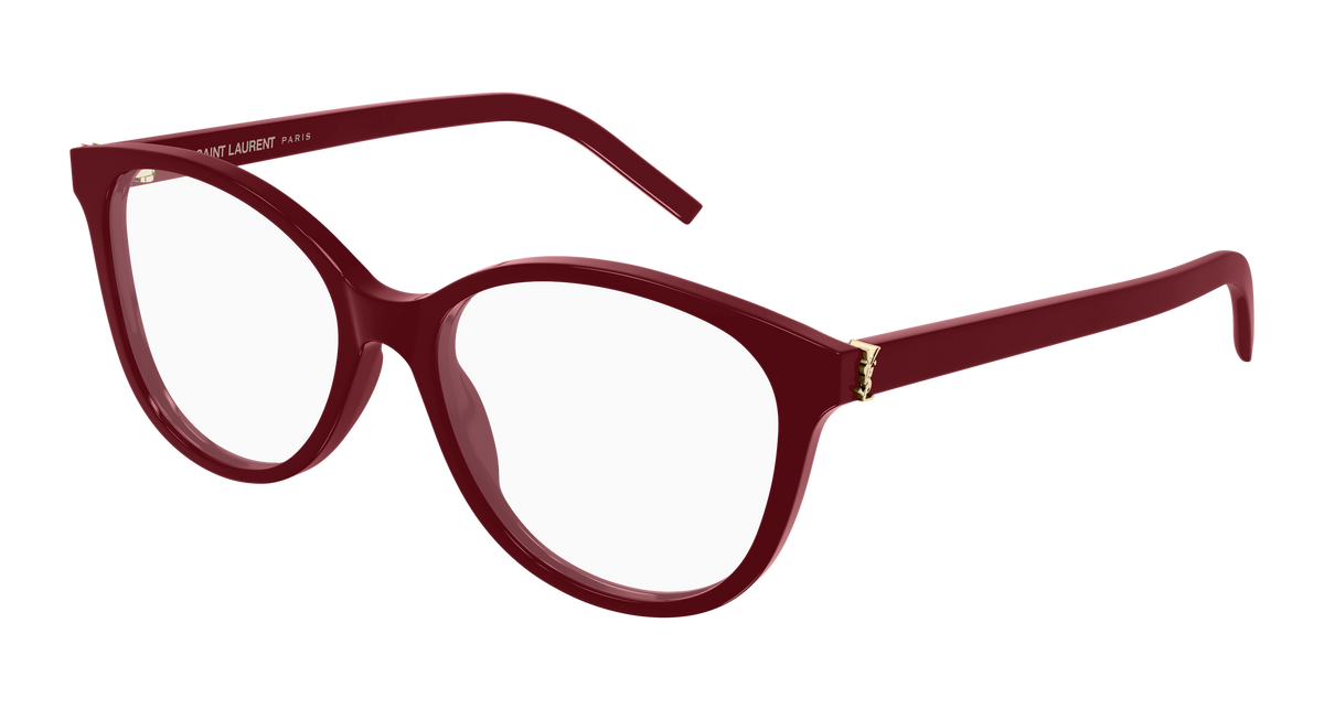 Saint Laurent Monogram SL M112 Rouge 010 vue trois-quarts - Les Lunettes de Pauline