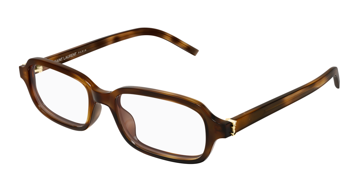 Saint Laurent Monogram SL M180 Havane 003 vue trois-quarts - Les Lunettes de Pauline