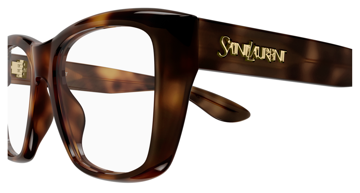 Saint Laurent SL Logo SL 925 Havane 002 vue de profil - Les Lunettes de Pauline