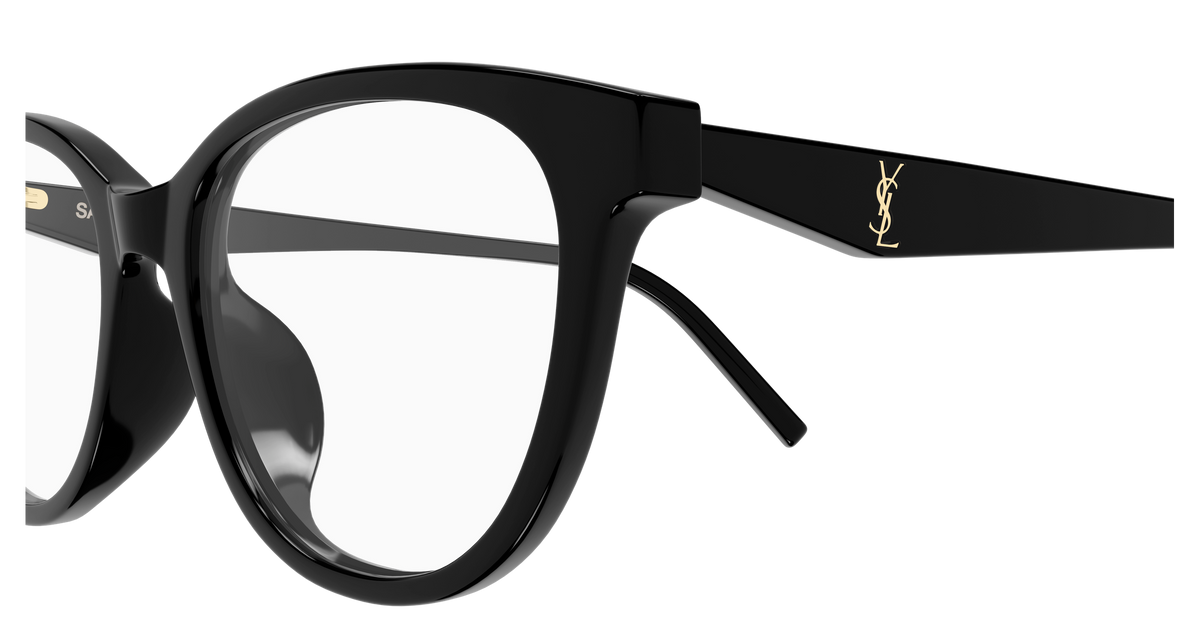 Saint Laurent Monogram SL M188/F Noir 001 vue de profil - Les Lunettes de Pauline