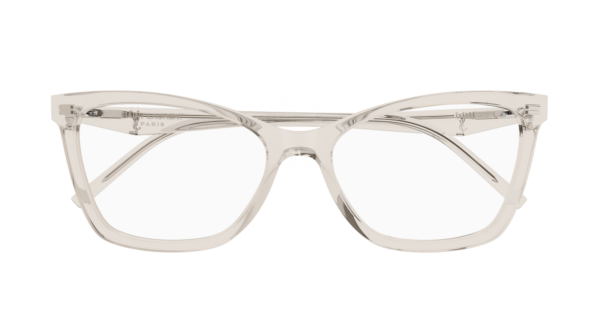 Saint Laurent Monogram SL M183 Beige 004 de face - Les Lunettes de Pauline