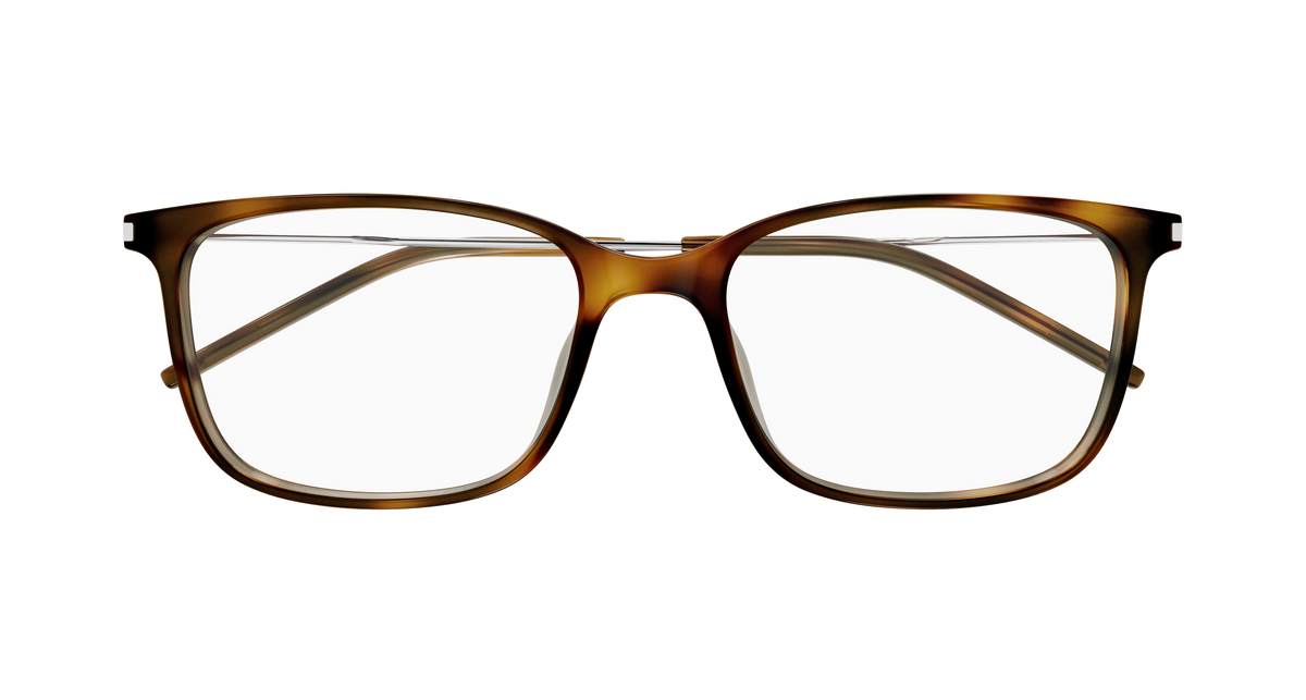 Saint Laurent Corner Angle SL 956 Havane 002 de face - Les Lunettes de Pauline