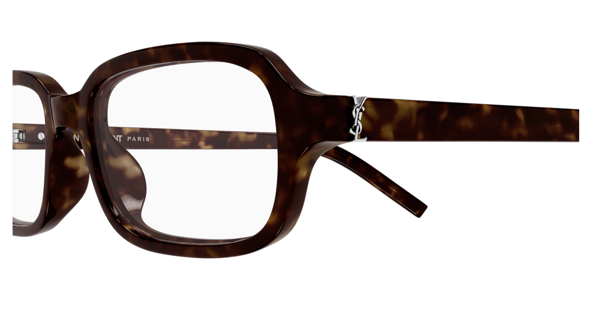 Saint Laurent Monogram SL M180/F Havane 002 vue de profil - Les Lunettes de Pauline