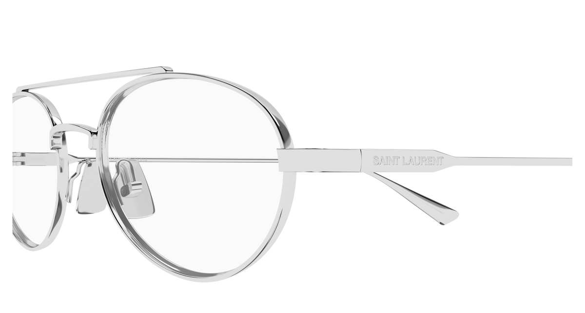Saint Laurent SL Logo SL 951 OPT Argent 002 vue de profil - Les Lunettes de Pauline
