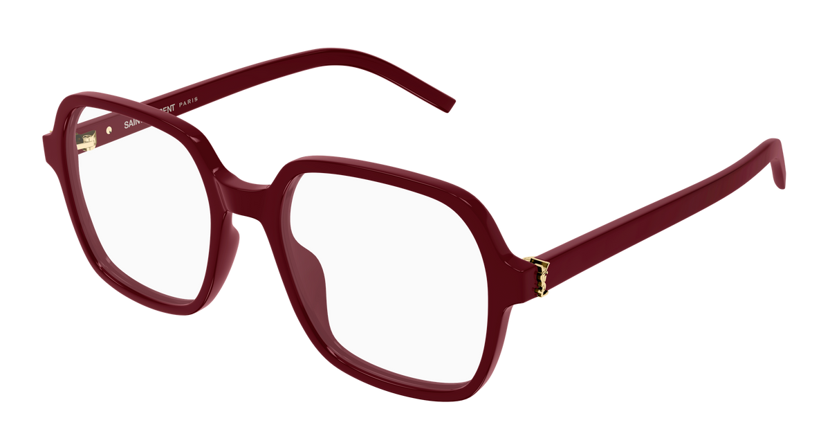 Saint Laurent Monogram SL M190 Rouge 005 vue trois-quarts - Les Lunettes de Pauline