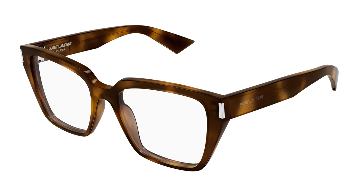 Saint Laurent Corner Angle SL 930 Havane 002 vue trois-quarts - Les Lunettes de Pauline