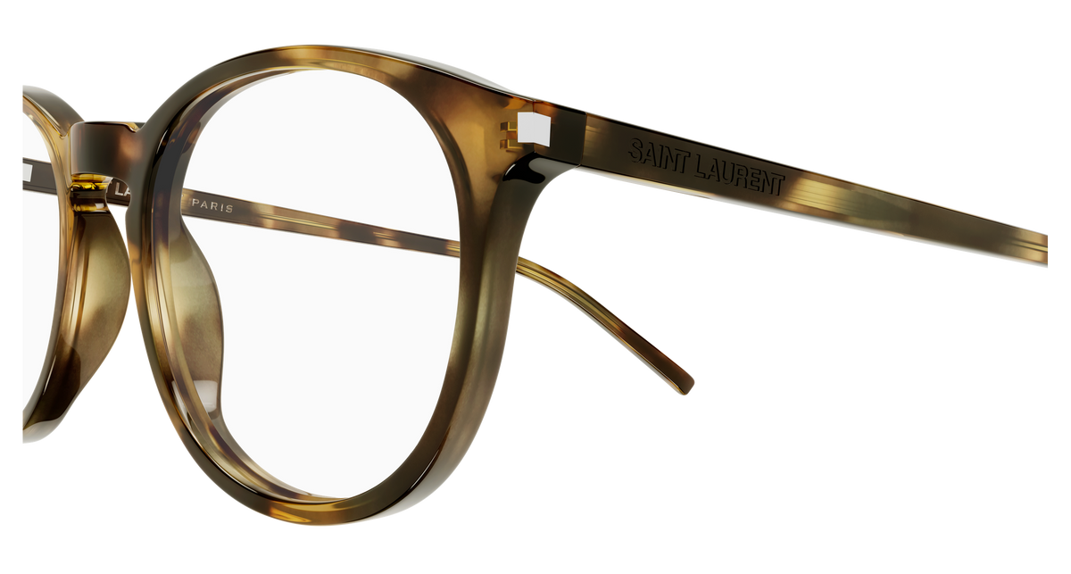 Saint Laurent Corner Angle SL 106 Havane 029 vue de profil - Les Lunettes de Pauline
