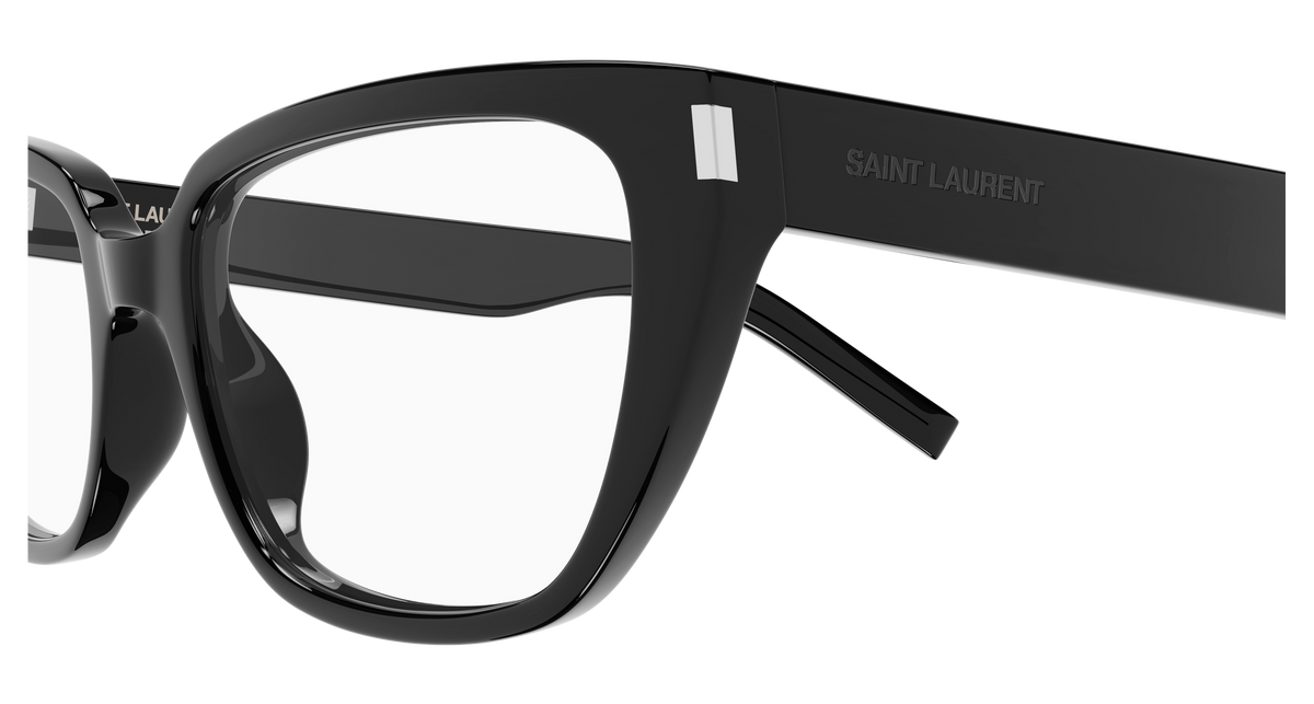 Saint Laurent Corner Angle SL 896 Noir 001 vue de profil - Les Lunettes de Pauline