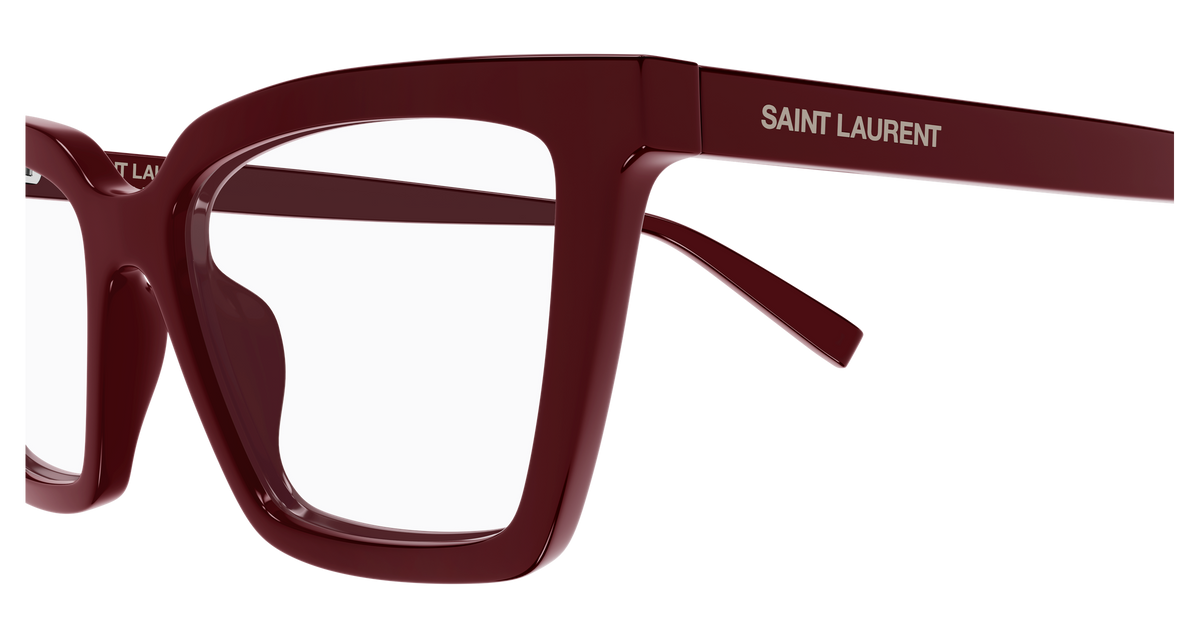 Saint Laurent SL Logo SL 912 Bordeaux 003 vue de profil - Les Lunettes de Pauline